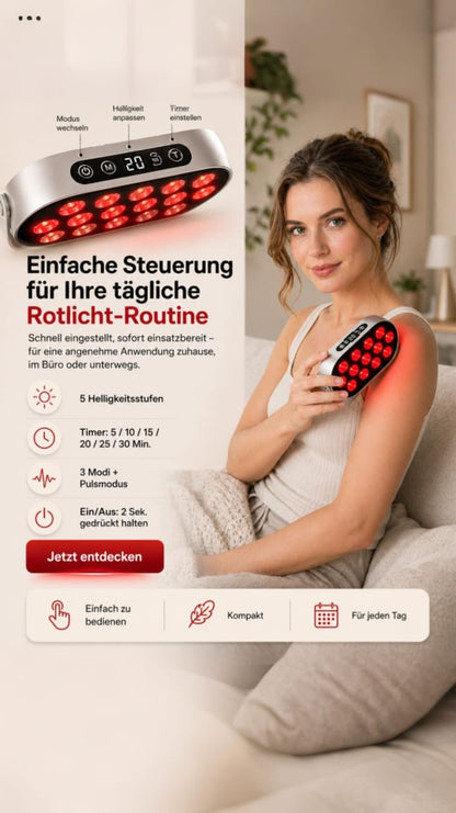 Rotes Lichtpanel